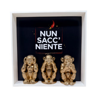Quadro Nun Sacc' Neinte Materico – Arte Napoletana Contemporanea